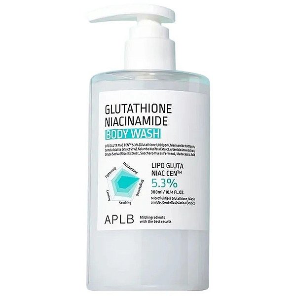Gel de Banho APLB Glutathione Niacinamide 5,3% - 300mL