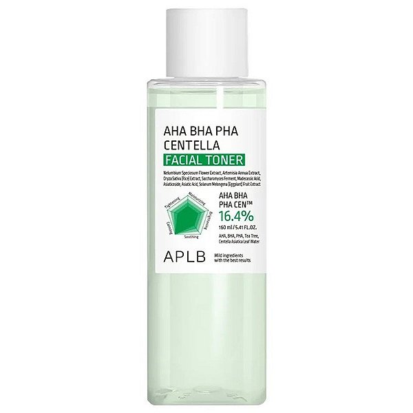 Tônico Facial APLB AHA BHA PHA Centella 16,4% - 160mL