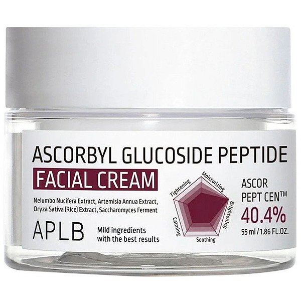 Creme Facial APLB Ascorbil Glicosídeo Peptídeo 40.4% - 55mL