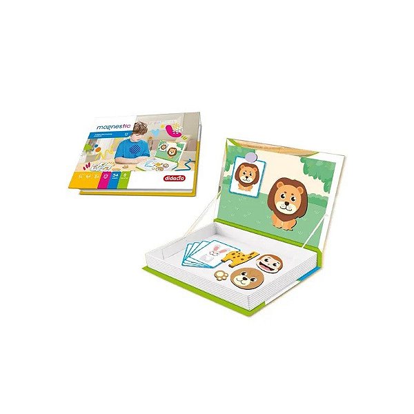 Jogo Imanes Animais Selva Didática