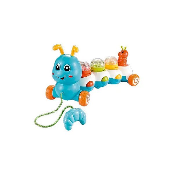 Brinquedo Gusanito de Arraste com Luz e Som