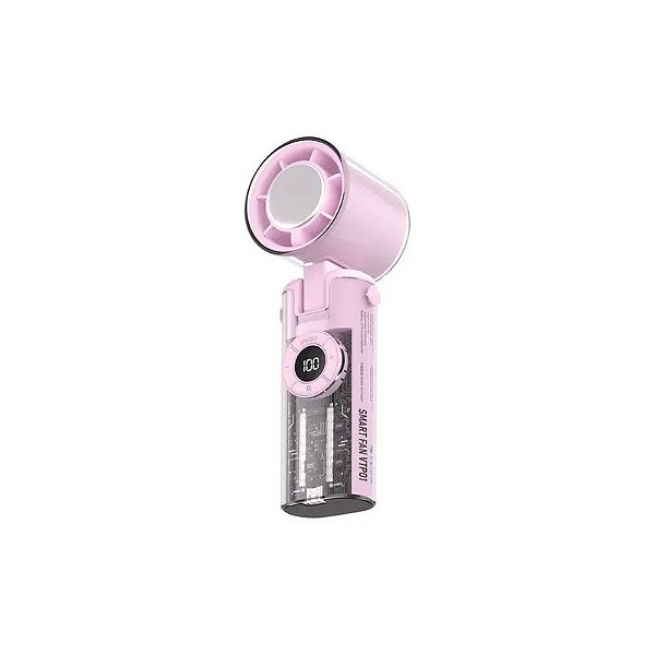 Mini Ventilador Portátil Smartfy VTP01V - Retrátil - Modo Refrescante - Recarregável - Roxo