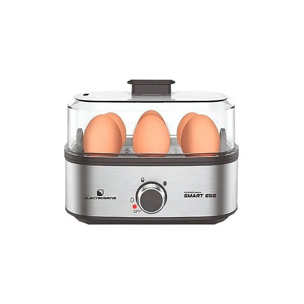 Maquina de Cozinhar Ovos Electrobras Smart Egg EBEG-06 - 300W - 110V/60HZ - Prata
