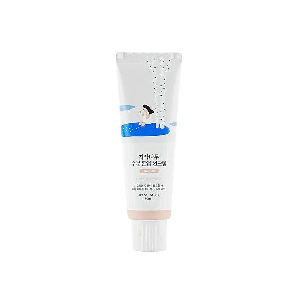 Protetor Solar Facial Round Lab Birch Juice Moisturizing Tone Up Sunscreen SPF 50+ Pa++++ 50 ML