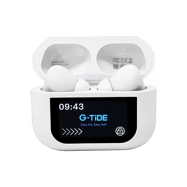 Fone de Ouvido Sem Fio G-Tide DWS1 com Cancelamento de Ruído Ativo - Branco
