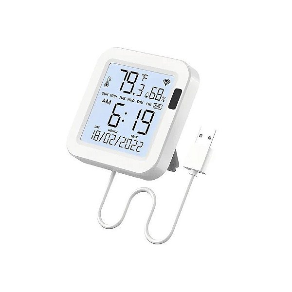 Sensor Inteligente de Temperatura e Umidade Moes WSS-FL-TH16-WH - Branco