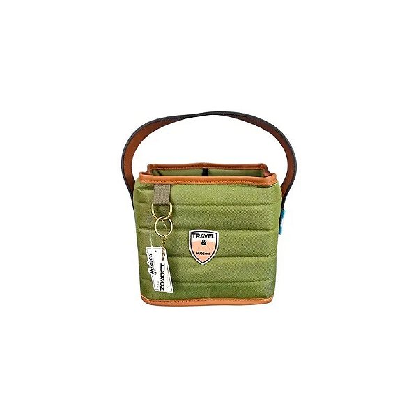 Bolsa para Chimarrão Hudson de Mão Quadrada Verde 20 X 23 CM