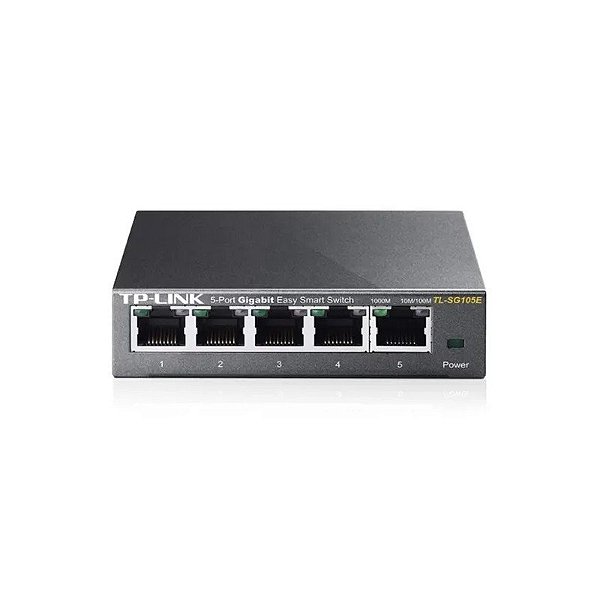 Hub Switch TP-Link TL-SG105E 5 Portas Gigabit 1000MBPS Cinza