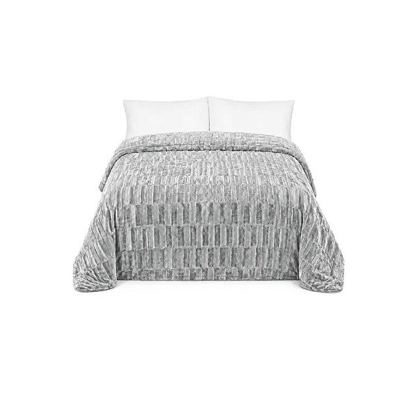 Cobertor Plush Goldsun Queen Cinza 218x230 cm
