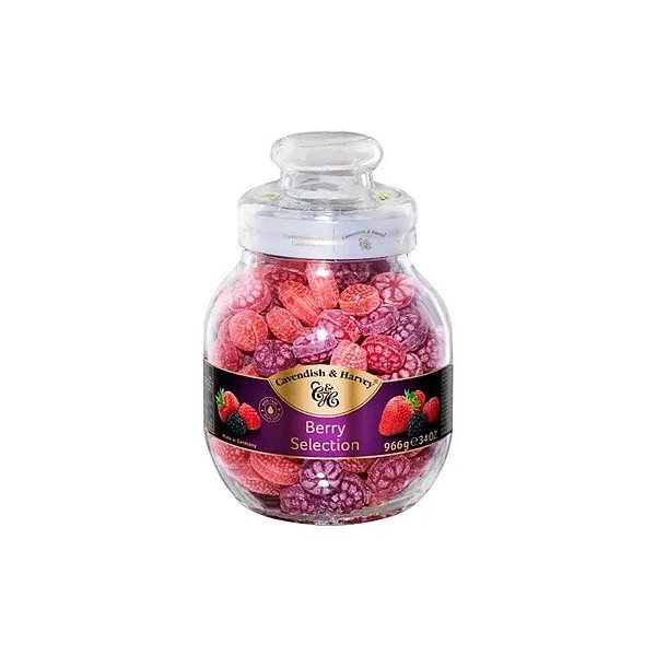 Bala Cavendish Berry Embalagem Vidro 966G