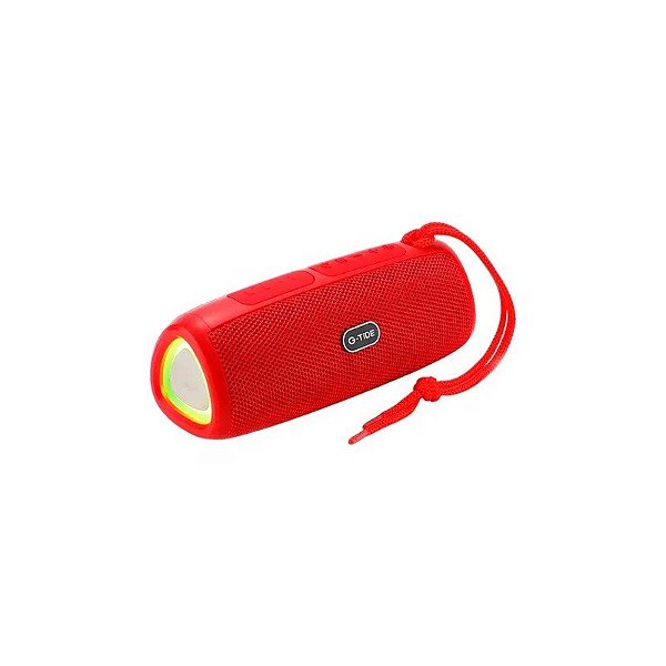 Caixa de Som G-Tide SH20 Bluetooth/Aux/USB Vermelha