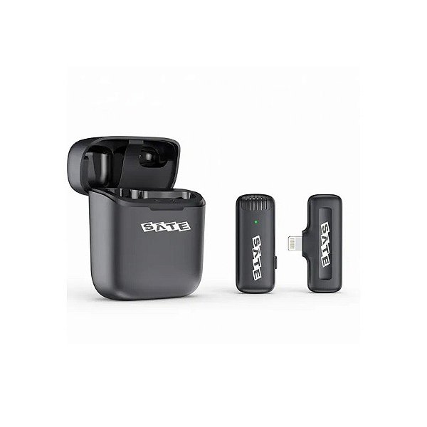 Microfone Sem Fio Satellite A-MK142 Lightning - Preto