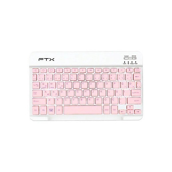Teclado FTX FTXB09 Bluetooth/ USB-C Português - Rosa