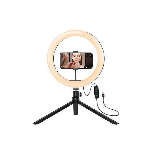 Holofote LED Argom Spotlight 9315 8" com Tripé ARG-LP-9315BK - Preto