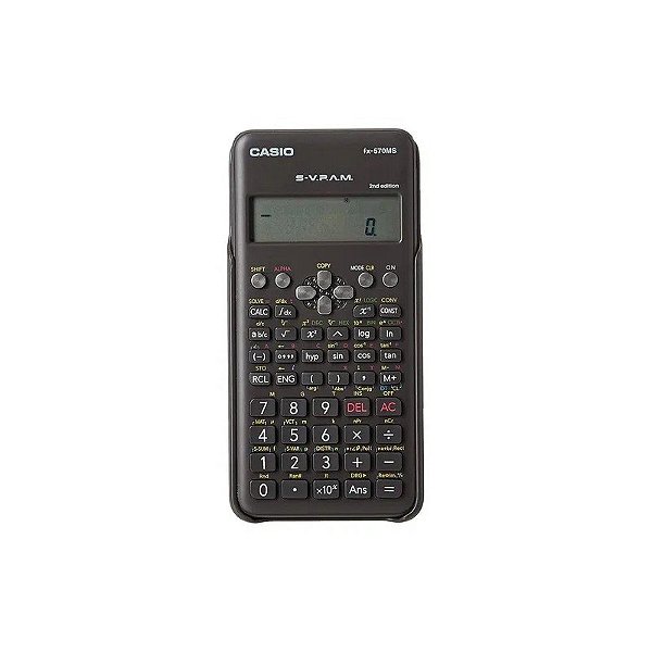 Calculadora Científica Casio FX-570MS - 12 Dígitos - Preto