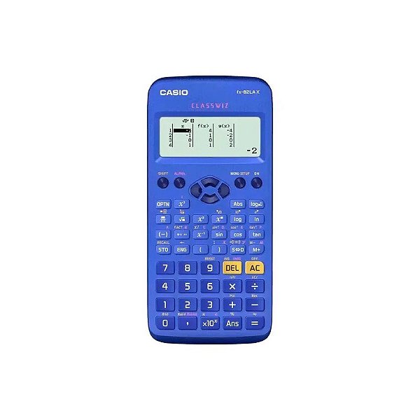 Calculadora Científica Casio FX-82LAX-Bu-W-DH de 12 Dígitos - Azul