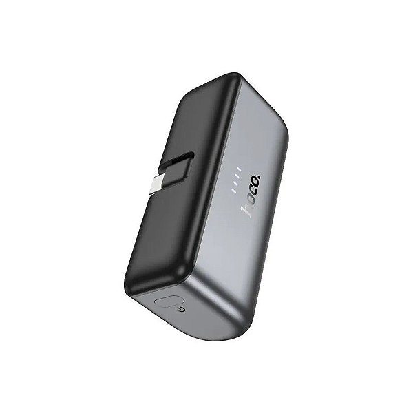 Carregador Portátil Hoco Q31 Mini Pocket USB-C 5000mAh - Preto