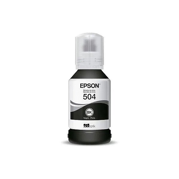 Garrafa de Tinta Epson T504 120 L4260 127ml - Preto