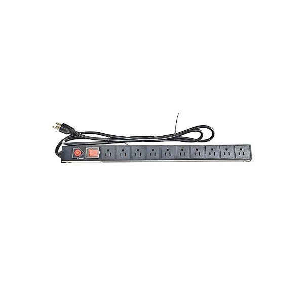 Filtro de Linha F. Rack Régua 15AMP 10 Tomadas 110V US