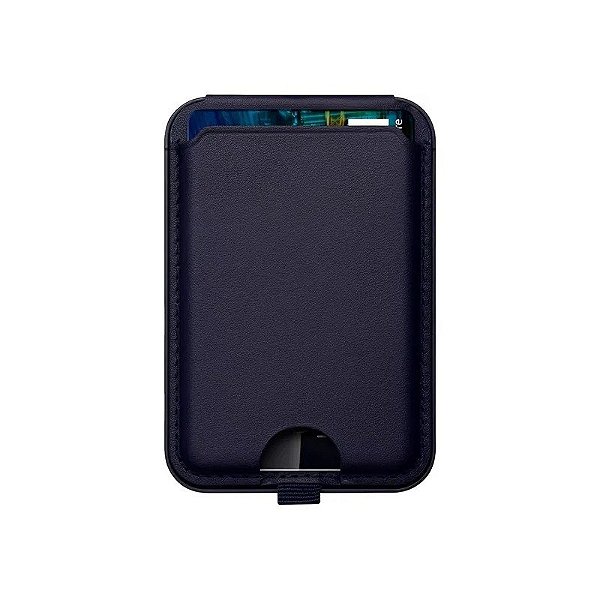 Porta-Cartões de Couro Coblue PL-67 para Celular - Azul
