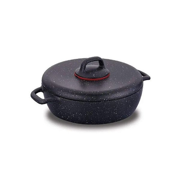 Panela Korkmaz A1354 com Tampa Preta 2,5L 24CM