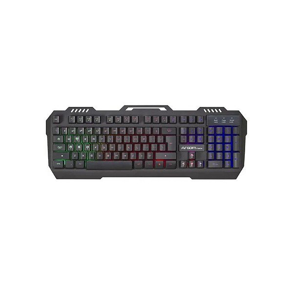 Teclado Argom + Mouse ARG-KB-2056BK RGB Gaming Ing - Preto