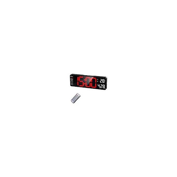 Relógio Digital de Parede Satellite AC-T6812 LED Vermelho