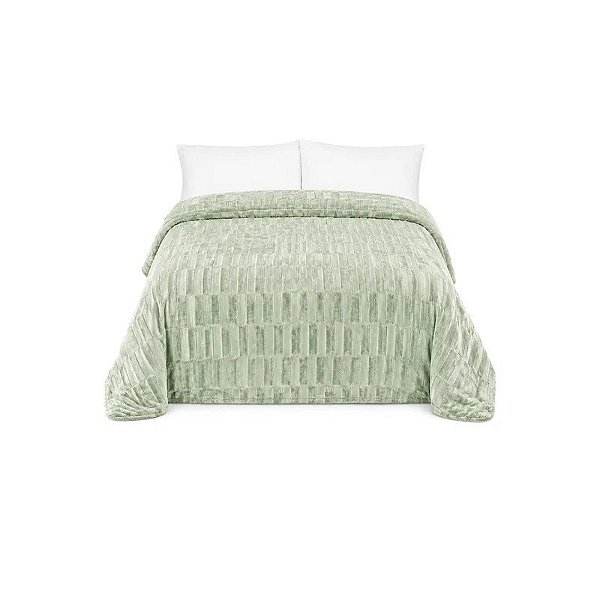 Cobertor Goldsun Plush Queen Verde 218X230CM