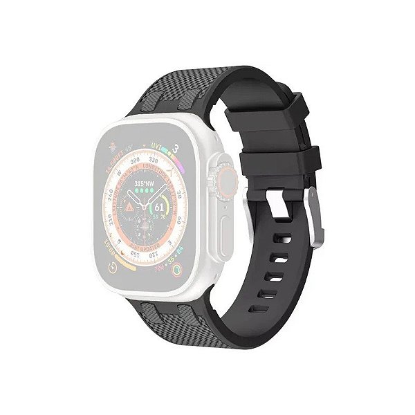 Pulseira Wiwu Kylin Silicone Relógio 42/44/45/49MM WI-WB015 - Preto