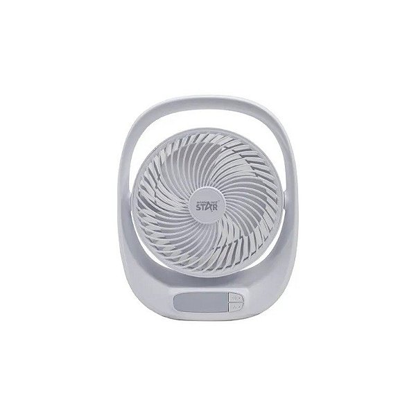 Ventilador de Mesa Winningstar ST-4100 7" 6W/Recarregável/5 Vel/DC5V - Branco