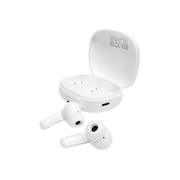 Fone de Ouvido QCY T13 Pro BH26HT23A BlueTooth Cancelamento de Ruído Ativo - Branco