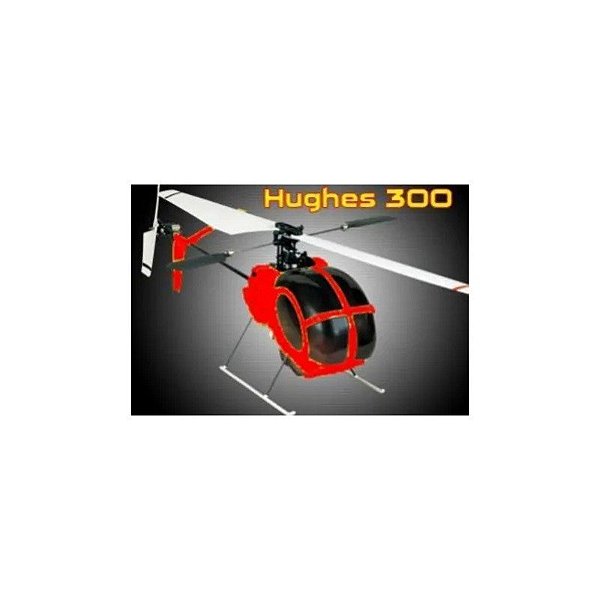 Fuselagem Hughes 300 Vermelha