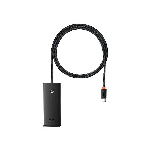 Hub Baseus Lite Series BS-OH012 4 Em 1 USB-A Preto (WKQX030401)