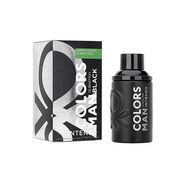 Perfume Masculino Benetton Colors Man Black Intenso Edp 100 ML
