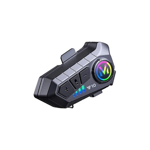 Intercomunicador para Capacete TKY10 - Bluetooth - Recarregável - Preto