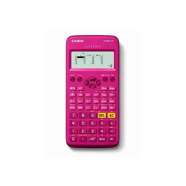 Calculadora Científica Casio FX-82LAX-PK-W-DH 12 Dígitos - Rosa