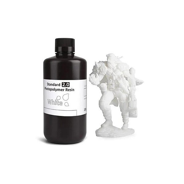 Resina Elegoo para Impressora 3D Standard 2.0/1KG Branca