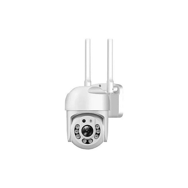 Câmera IP Smart GP-Mini / Icsee / 2 Antenas / Branca