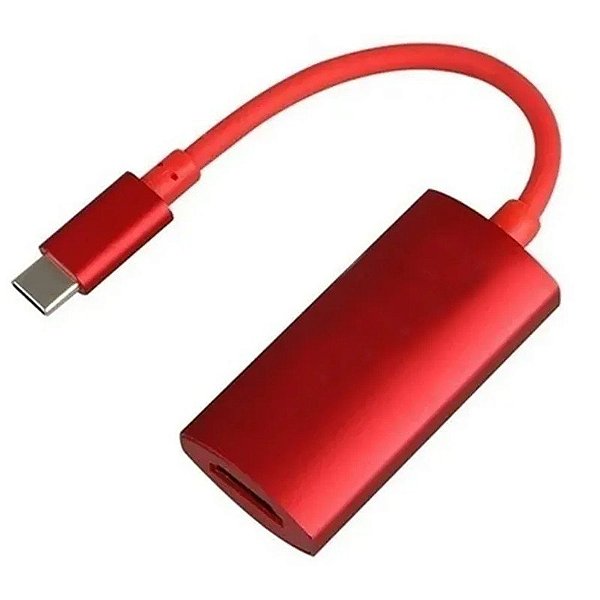 Cabo Adaptador USB-C para HDMI 4K A41-00161-A56-11 - Vermelho
