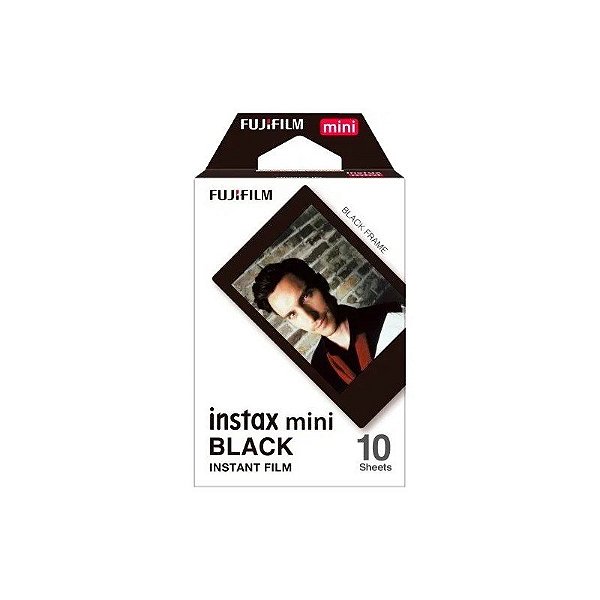 Filme Fujifilm Instax mini Preto 8,6cm x 5,4cm - 10 Folhas