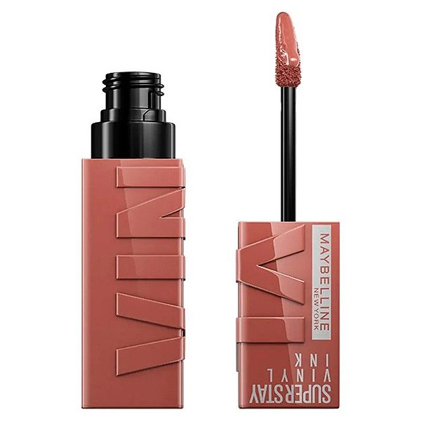 Batom líquido Maybelline SuperStay Vinyl Ink 120 Punchy - 4,2mL