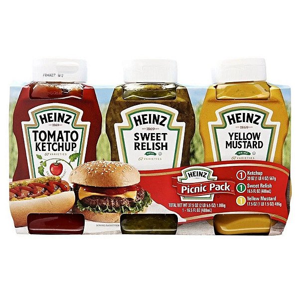 Pacote Heinz Piquenique 3 x1