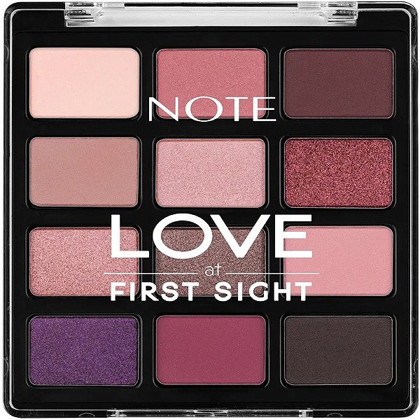 Paleta de Sombras Note Love At First Sight 208 Romantic Rose - 1.3 g (12 Cores)