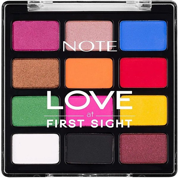 Paleta de Sombras Note Love At First Sight 210 Festival Time - 1,3g (12 Cores)