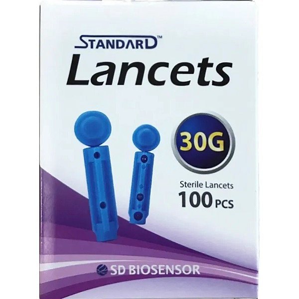 Lancetas Standard 30G Sd Codefree - 100 Peças