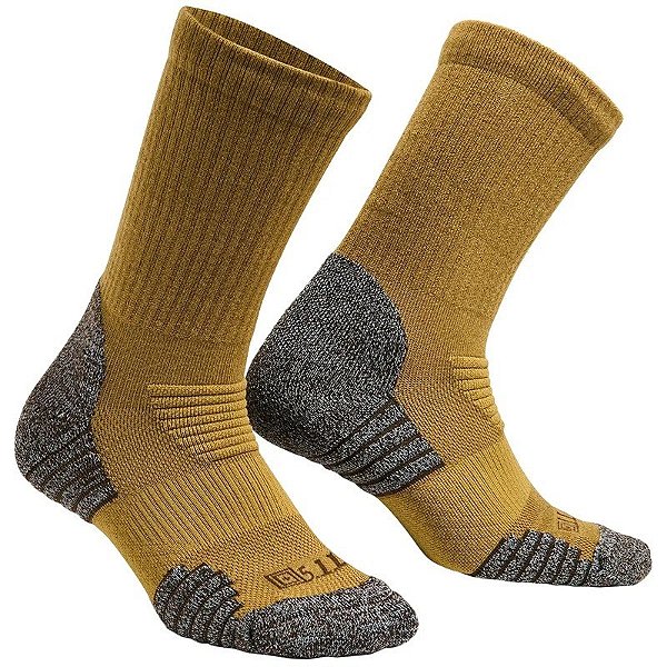 Meias 5.11 Tactical Duty Ready Ultra Crew Sock 1800015-389 Coyote