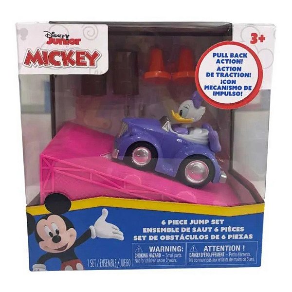 Kit Carrinho Disney Junior Conjunto de Obstáculos - Daisy Duck (6 Peças)