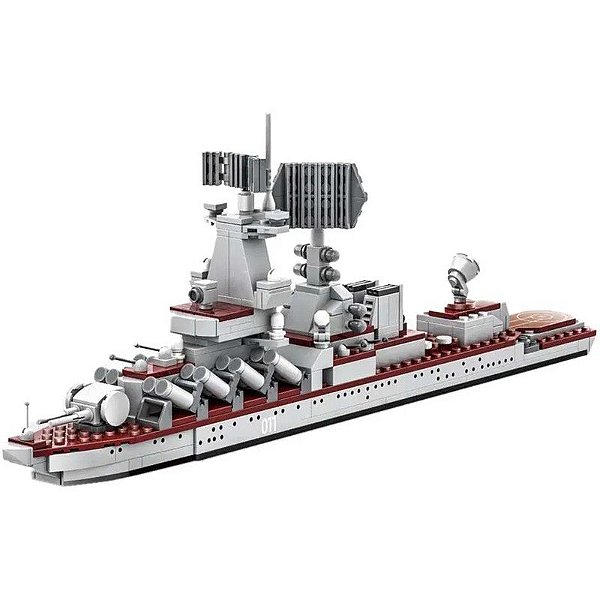 Blocos de Construção Porta-aviões Varyag Wange - 3524 (396 Peças)