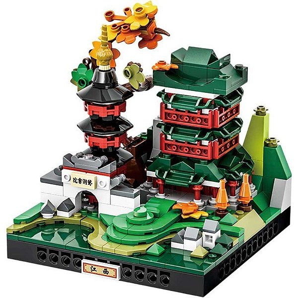 Blocos de Construção City Microcosmos Jiang Xi Wange - 3102 (324 Peças)