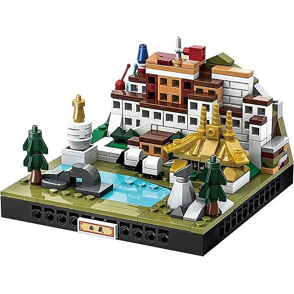 Blocos de Construção Wange City Microcosm Xi Zang - 3104 (250 peças)